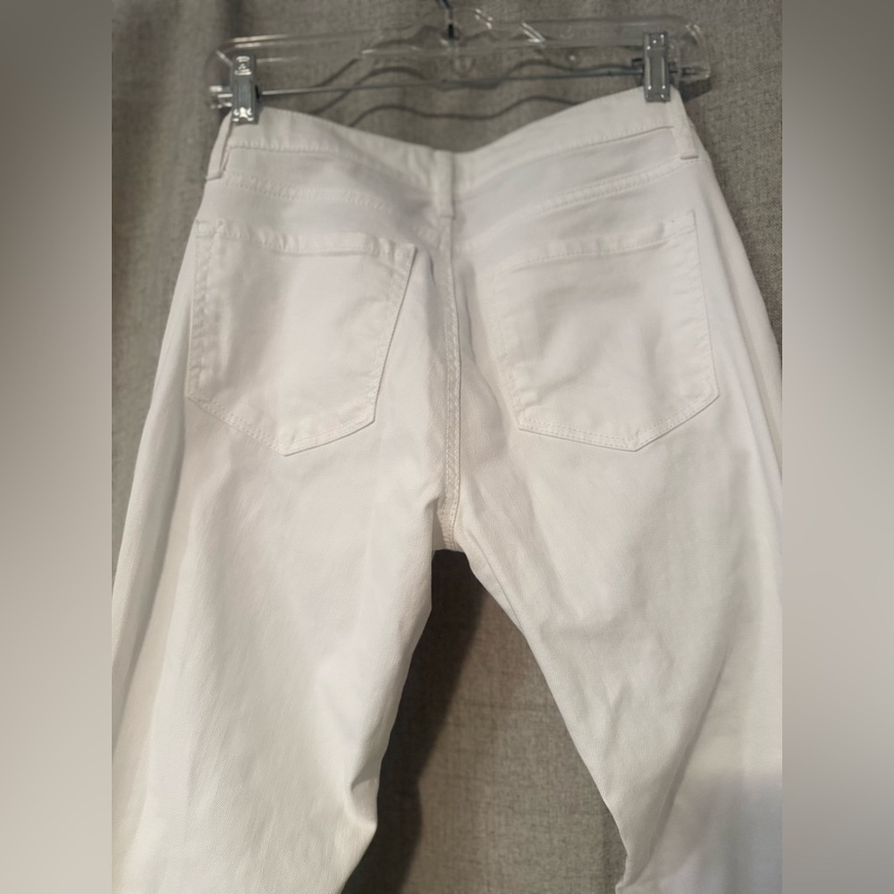 LOFT White Flare Wide Leg Jeans | 2 - Picture 6 of 7